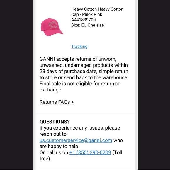 Ganni x Juicy Couture Pink Rhinestone Cap - Picture 4 of 5